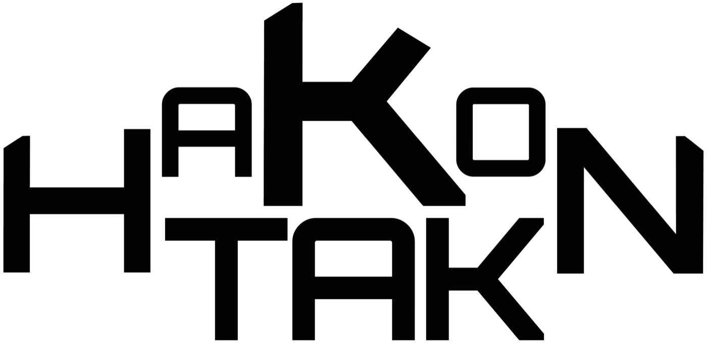 Svart variant av Hakon Taks logotyp